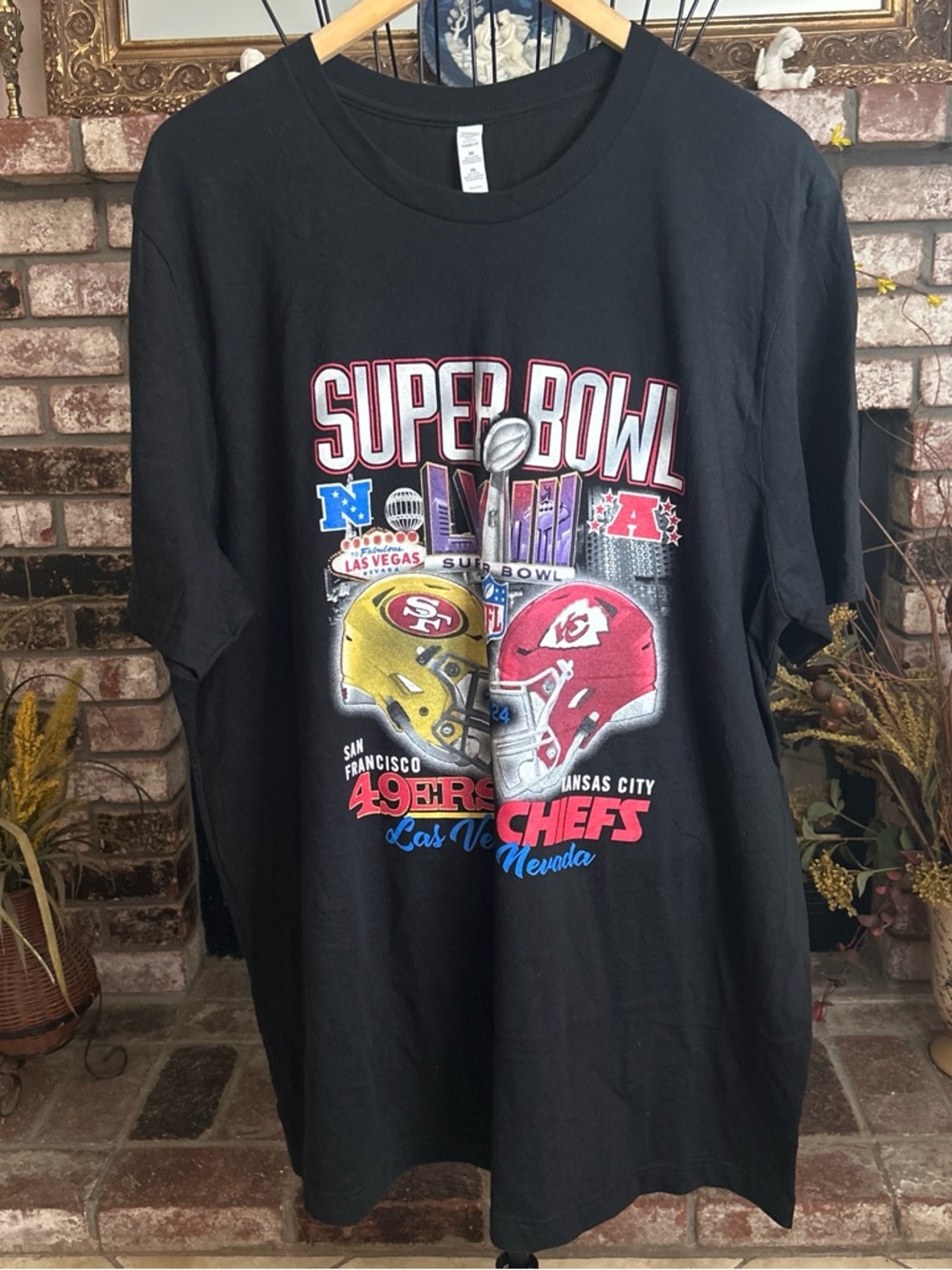 Men’s Super Bowl Liv Kansas City Chiefs And San Francisco 49ers T-Shirt Sz 2XL